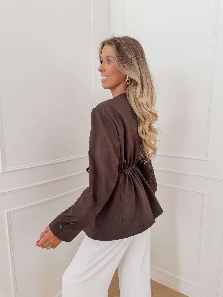 Dark Brown Joanna Blazer