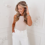 Beige Moos Basic Body Top