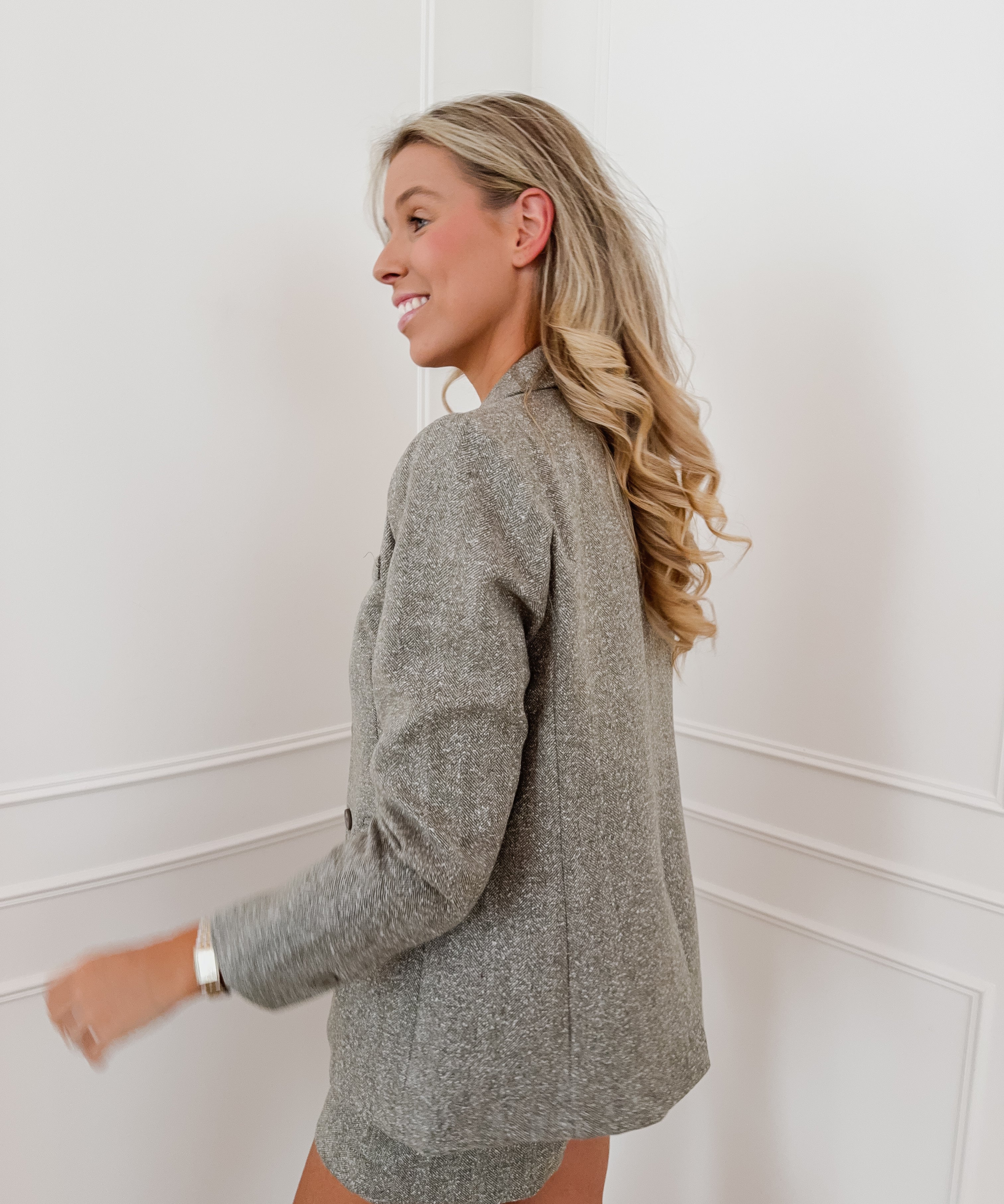 Sage Green Laurence Speckled Blazer
