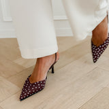 Brown Dot Heels
