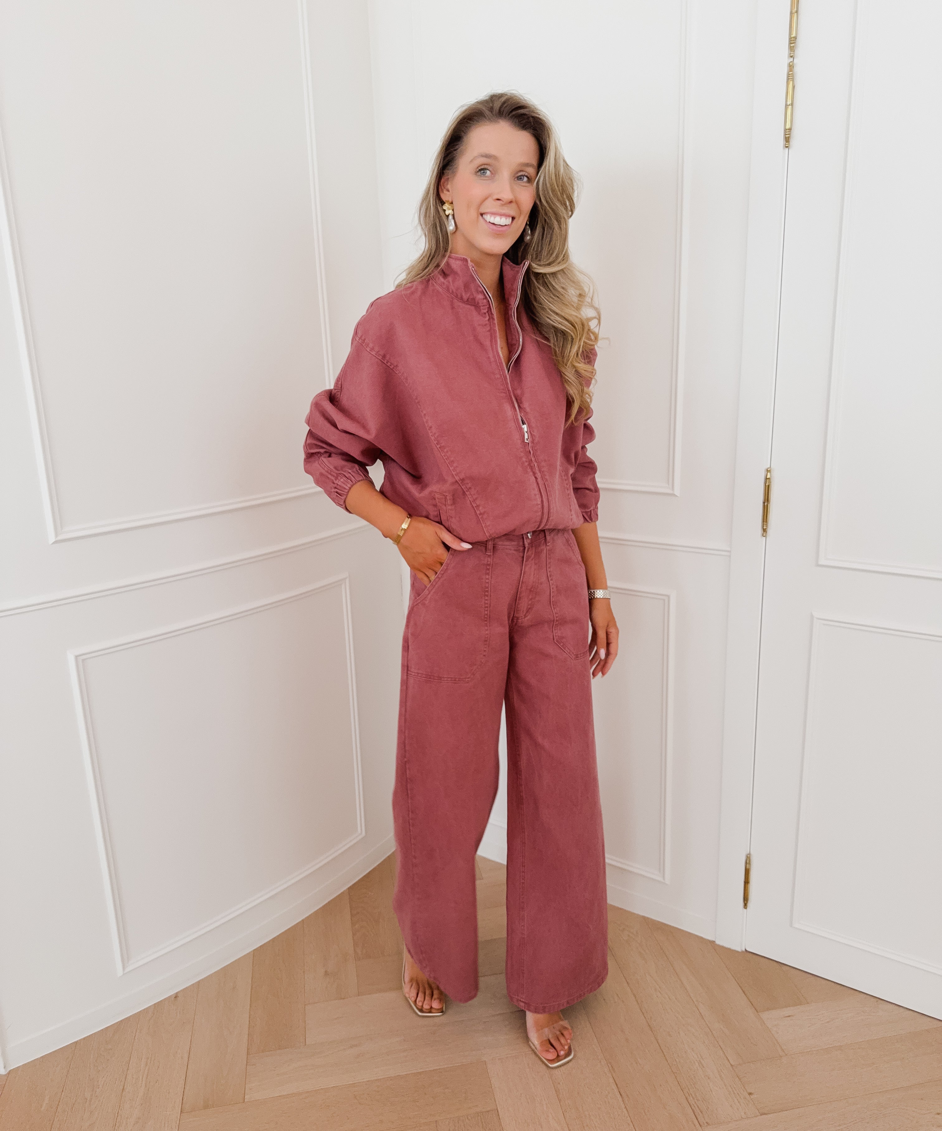 Raspberry Pink Cato Jeans