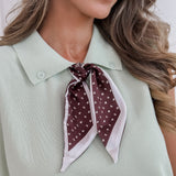 Light Green Karina Sleeveless Scarf Polo Shirt