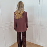 Maroon Brown Jolien Blazer