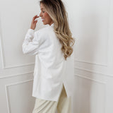 White Back Split Blazer