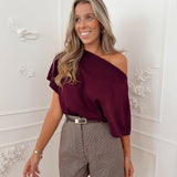 PRE ORDER Bordeaux Lara Top