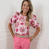 Fuchsia Fold Trouser