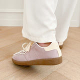 Lilac Romantic Lace Pearl Sneakers