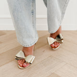 Golden Stefanie Bow Heels