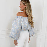 Light Blue Cinderella Cilou BLOUSE
