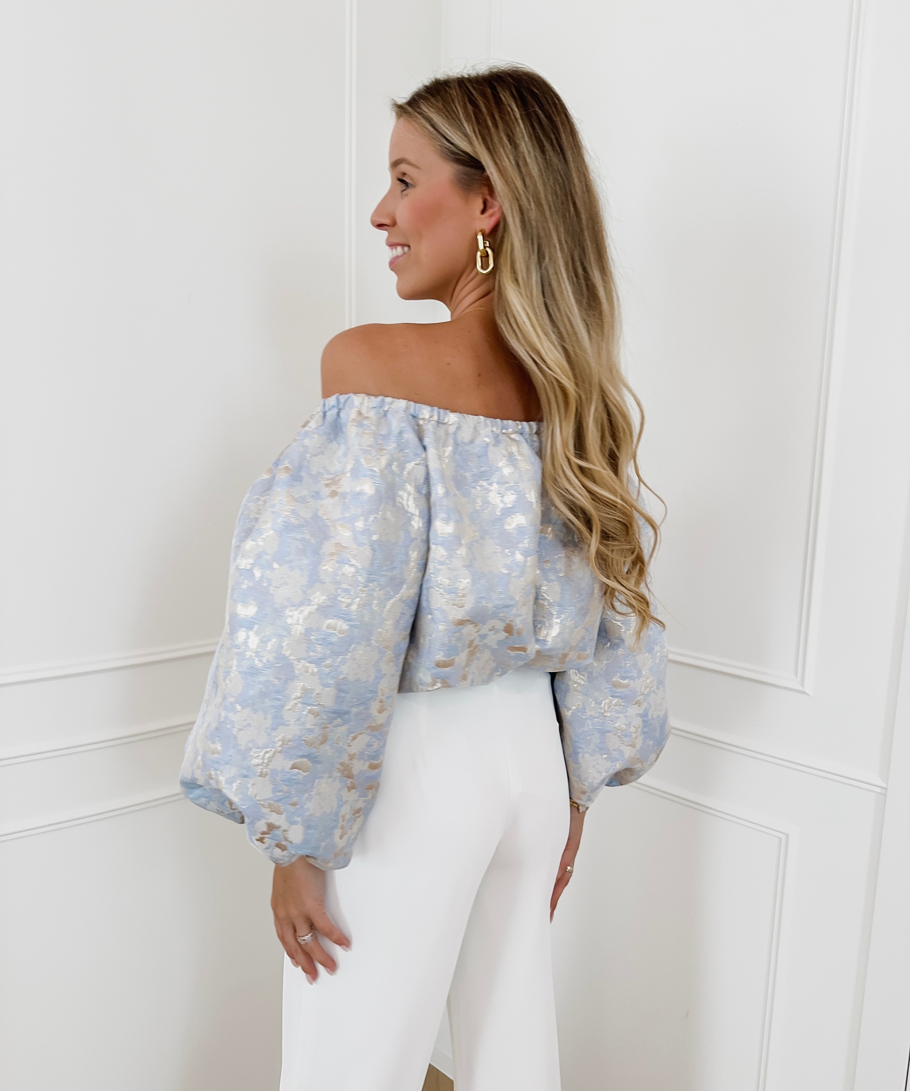 Light Blue Cinderella Cilou BLOUSE