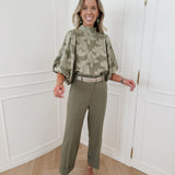 Kaki Fold Trouser