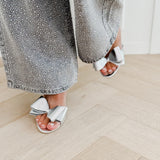 Silver Stefanie Bow Heels