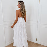 White Maureen Layered Dress