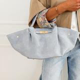 Suede Blue Anne Bag