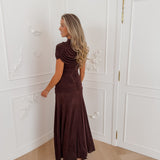 Dark Brown Lela Sleeveless Dress