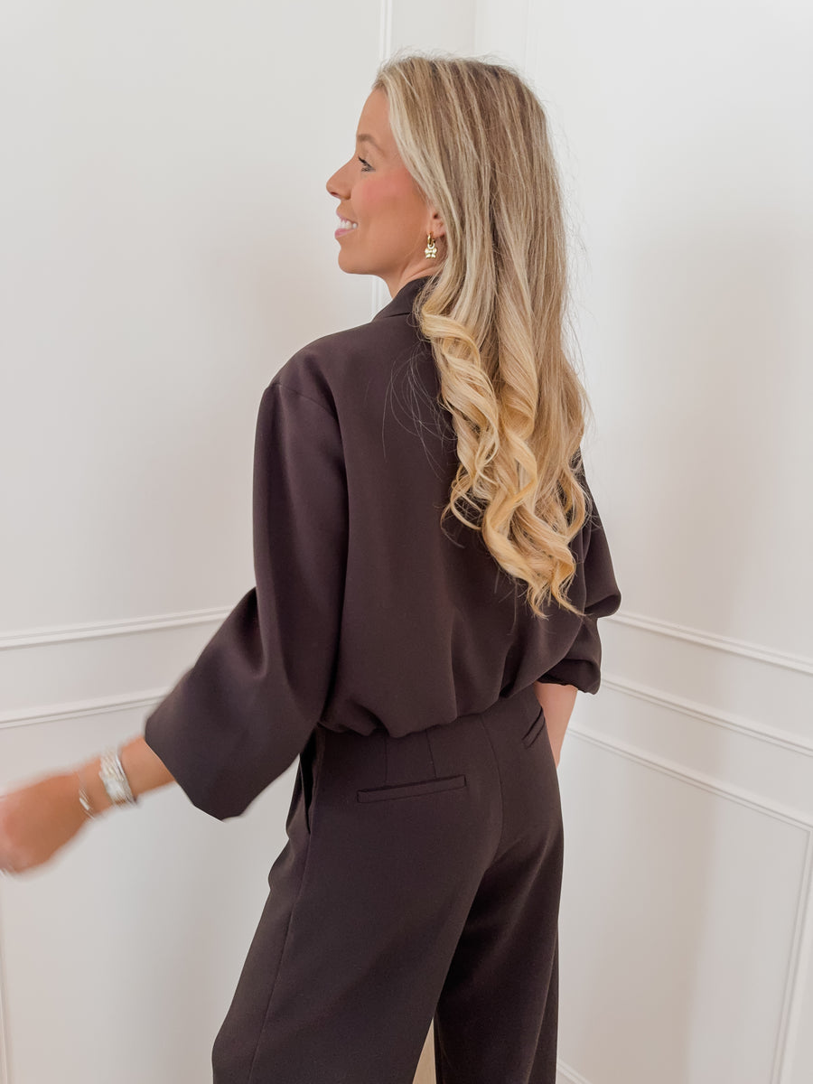 Dark Brown Avery Trouser