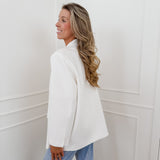 White Alaina Triple Pocket Blazer