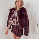 Burgundy Flippa Skirt