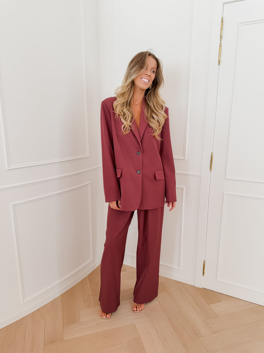Wine Red Josefien Blazer