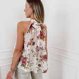Loreen Flower Frill Top