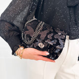 Black Sequin Bag