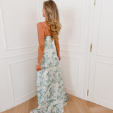 Green Filippa Floral Corset Dress