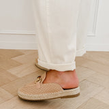 Beige Buckle Ilona Loafers