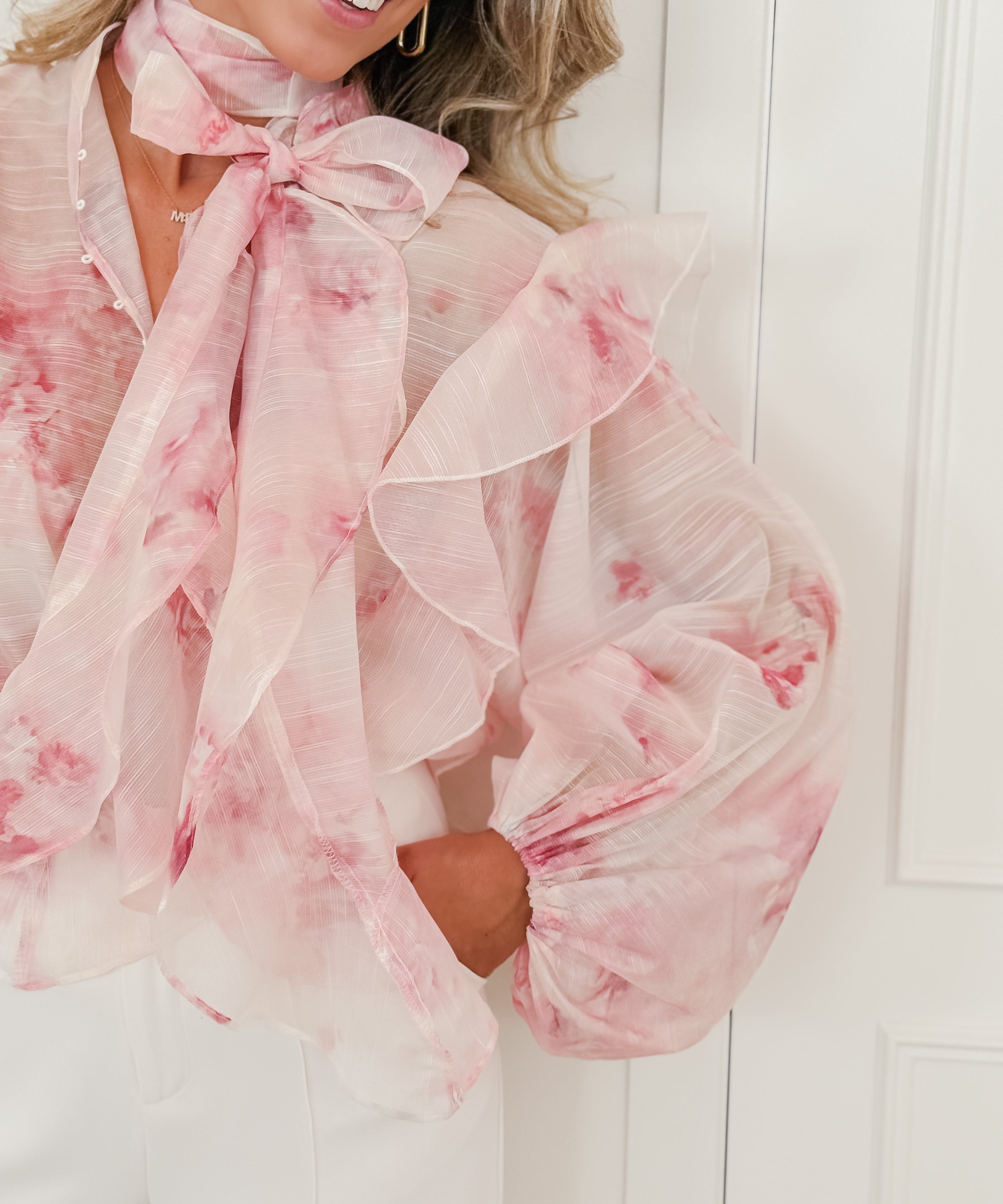 Pink Floralie Blouse