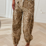 Brown Desteny Deer Print Trouser