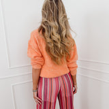 Orange Khloe Knitted Sweater