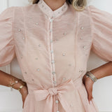 Powder Pink Diamond Dress