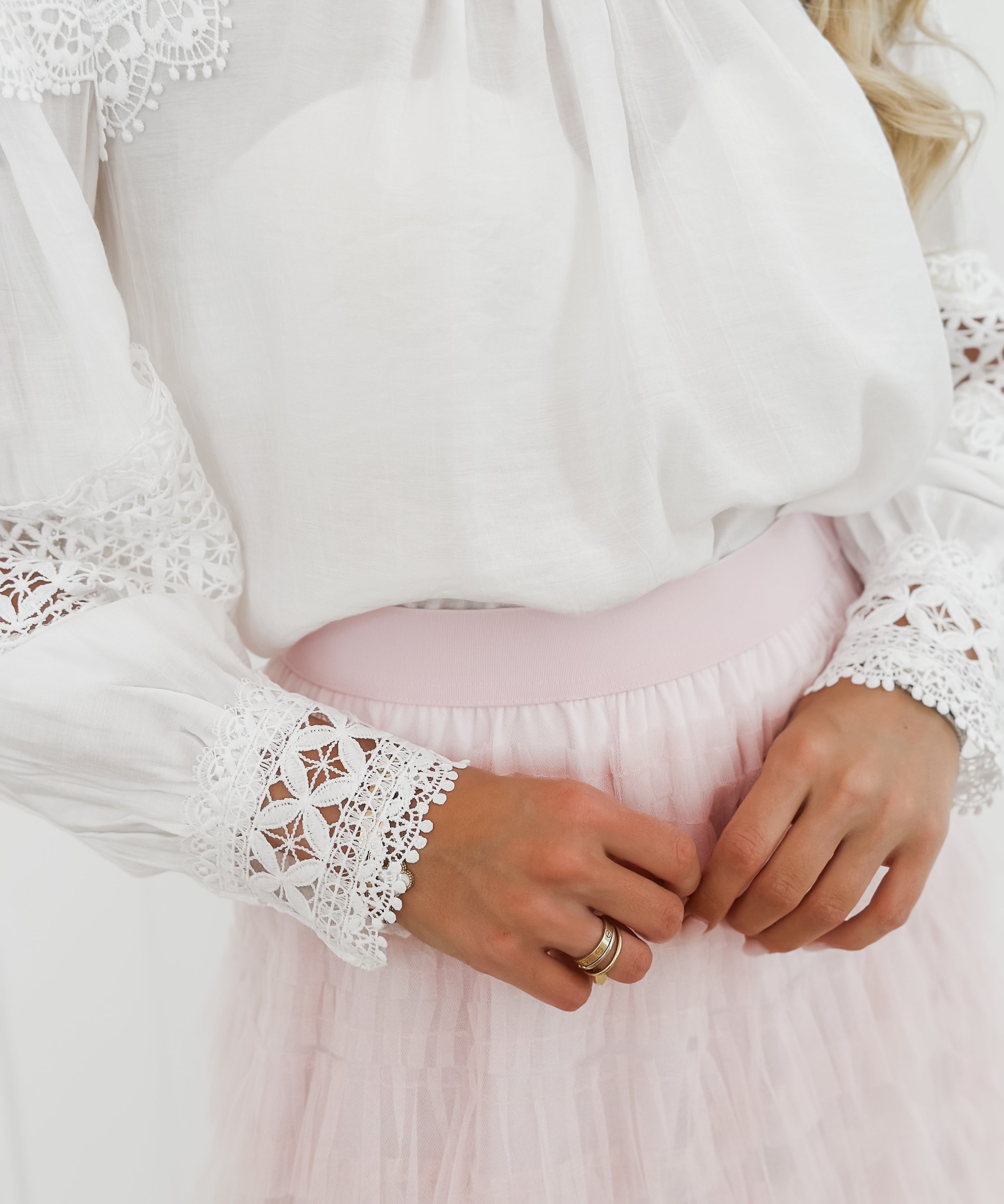 Pink Long Fran Skirt