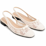 Nude Lace Sonja Bow Ballerina