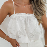Ecru Pricilla Poffy Lace Top