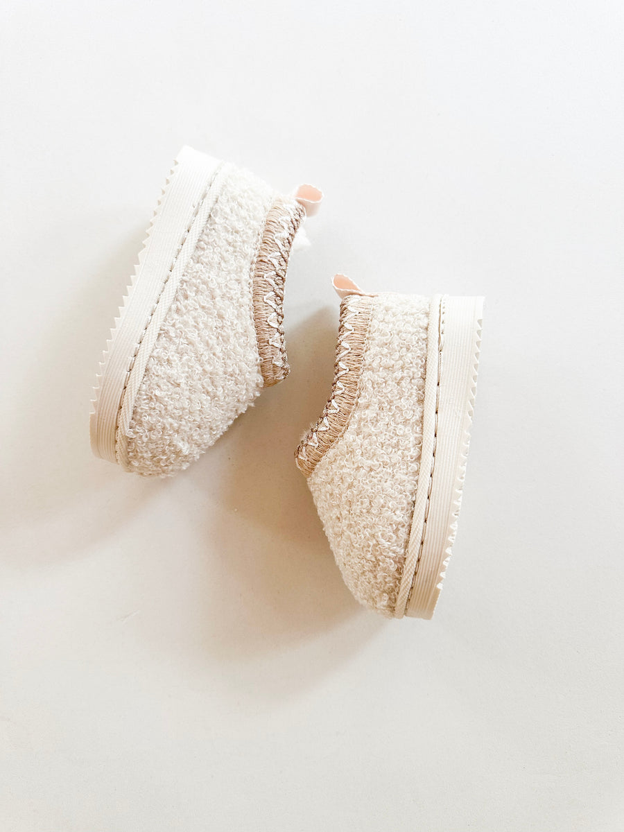 BABY - Beige Cosy Teddy Slippers