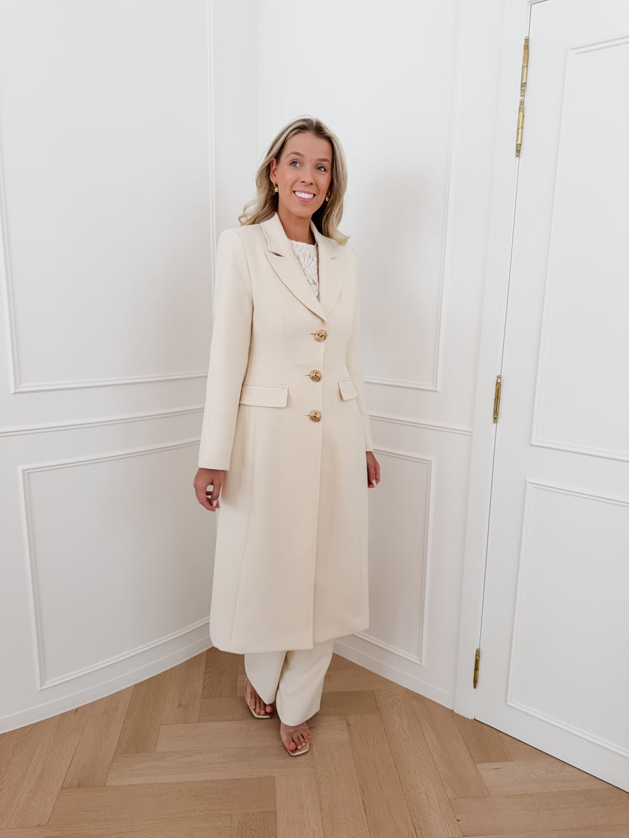 Vanilla Ameline Golden Button Long Coat