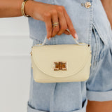 Pastel Yellow Bamboo Accent Bag
