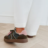 Green Pink Detail Frida Sneaker