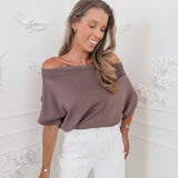 Brown Laurena Top