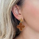 Camel Clover Earrings