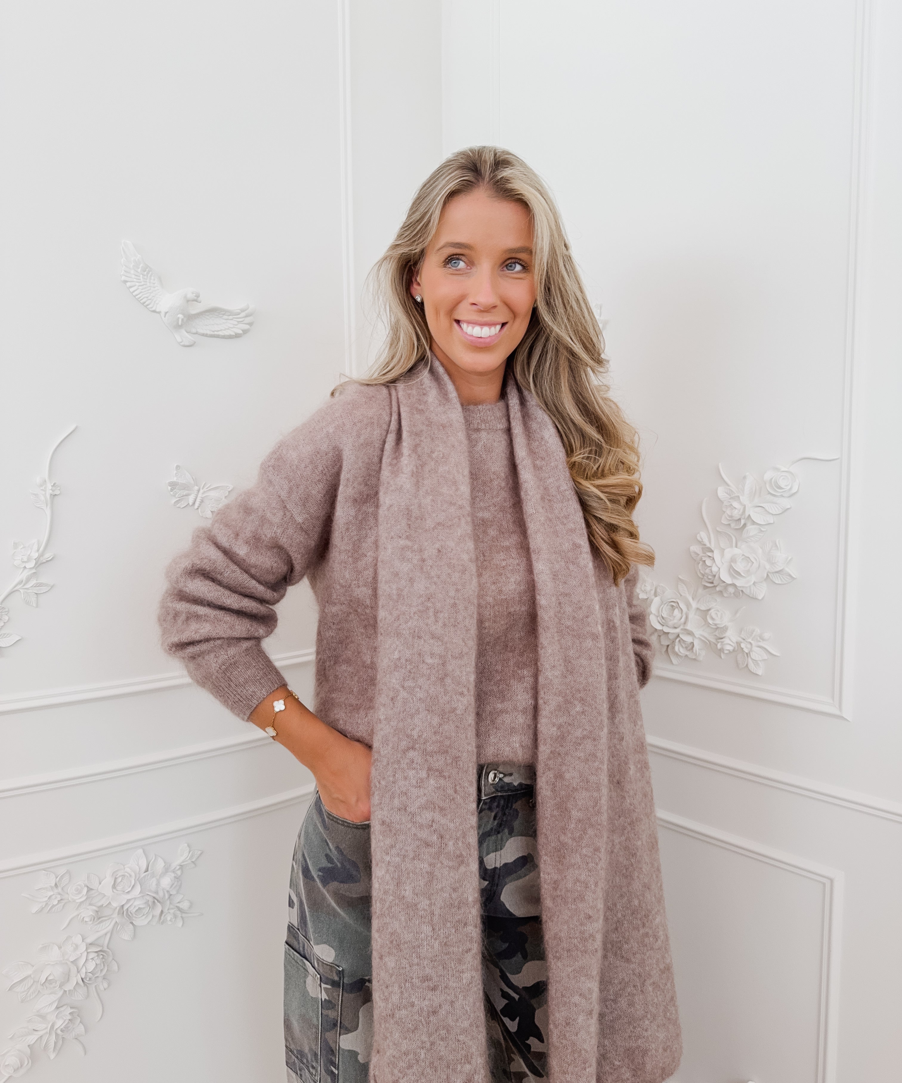 Taupe Mabel Scarf