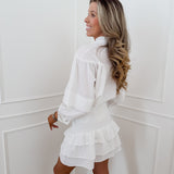 White Ruffle Skirt