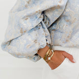 Light Blue Cinderella Cilou BLOUSE