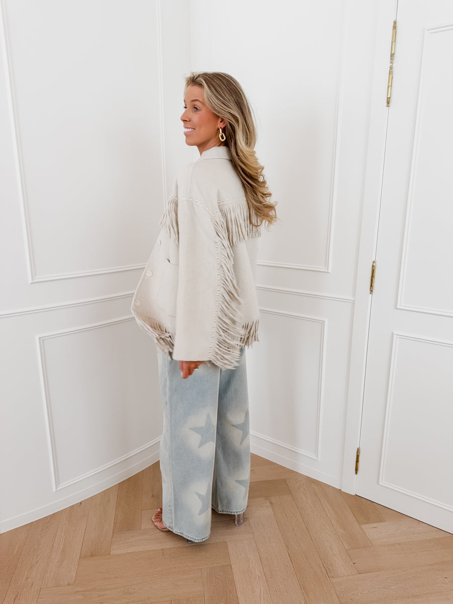 Greige Ginny Studs Jacket