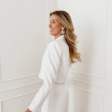 White Rose Button BLAZER