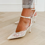 Cream Jessica Heels