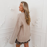 Beige Cable Myriam Sweater