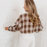 Brown Mayra Long Sleeve Blouse