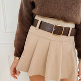 Beige Belt Skirt