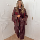 PRE ORDER Bordeaux Vichy Phillon Blazer